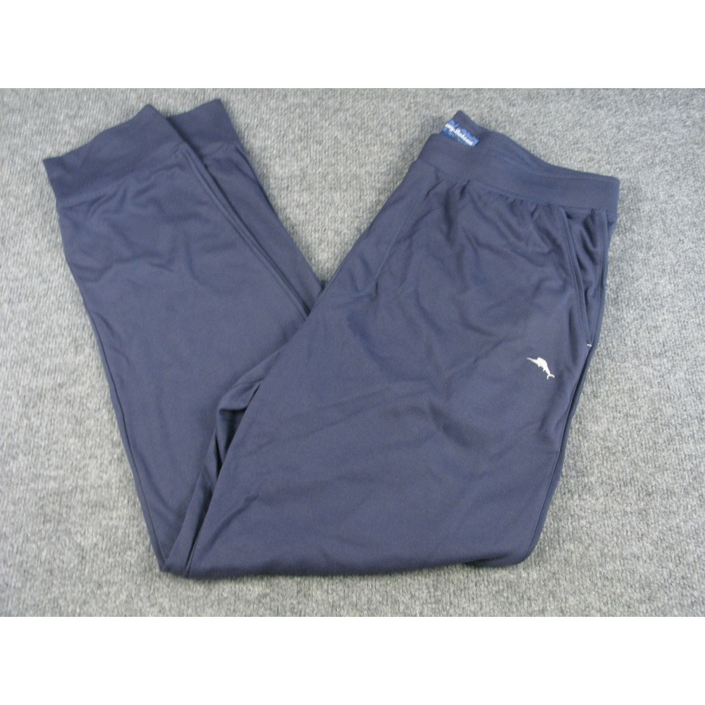 Tommy Bahama Mens Navy Blue Marlin Logo Lounge Jogger Pants Size L